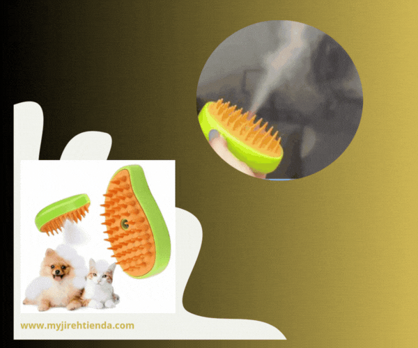 CEPILLO DE VAPOR PARA MASCOTAS | MASAJEADOR Y QUITAPELOS EN 1