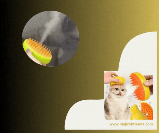 CEPILLO DE VAPOR PARA MASCOTAS | MASAJEADOR Y QUITAPELOS EN 1