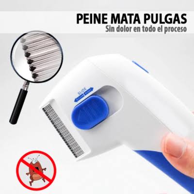 PEINE ELECTRICO PARA SACA PULGAS PARA  MASCOTAS